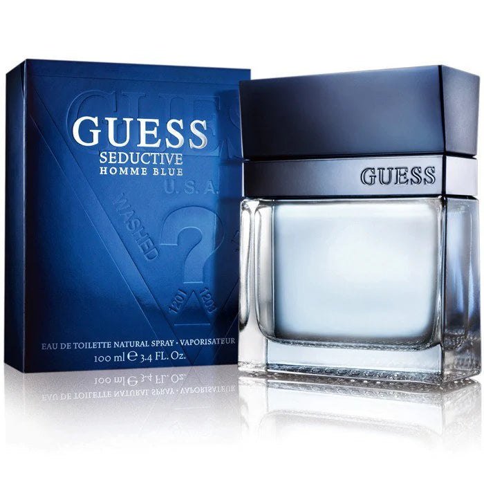 Guess Seductive Blue Eau de Toilette 100ml / 3.4 oz Spray For Men - New - Image 1