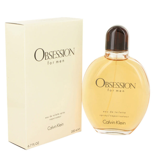 Calvin Klein Obsession Eau de Toilette 200ml / 6.7 oz Spray For Men - New - Image 1