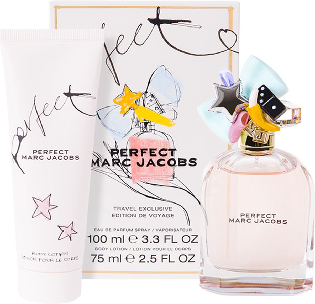 MARC JACOBS PERFECT 2PC SET, WOMEN'S GIFT SET, EDP