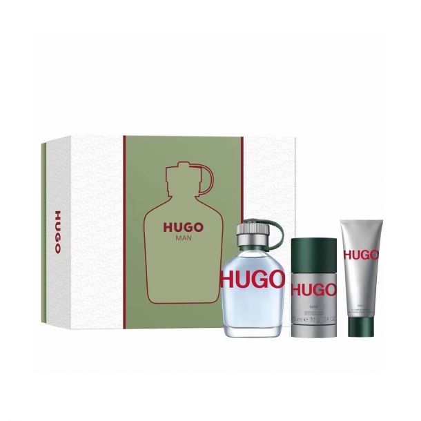 HUGO GREEN 3 PC, MEN'S GIFT SET, EDT