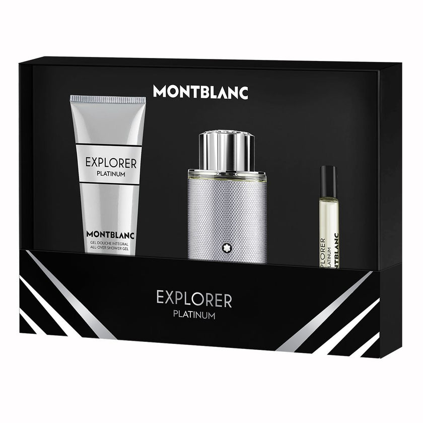MONT BLANC EXPLORER PLATINUM 3PC SET, MEN'S GIFT SET, EDP