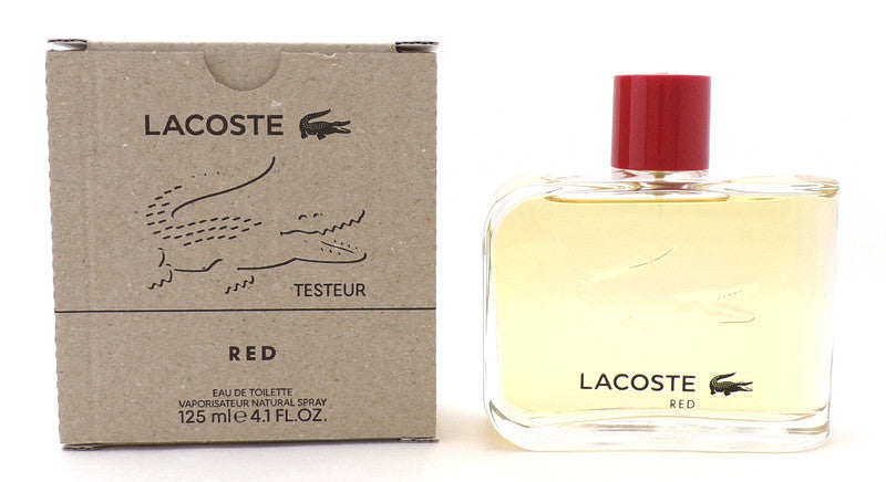 Lacoste Red Eau de Toilette 125ml / 4.2 oz Spray For Men - Tester with Cap - Image 1