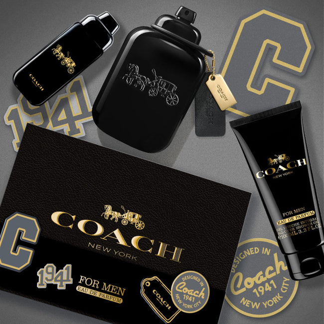COACH MAN 3PC SET, MEN'S GIFT SET, EDP