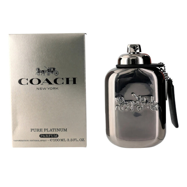 Coach Pure Platinum Eau de Parfum 100ml / 3.4 oz Spray For Men - New - Image 1
