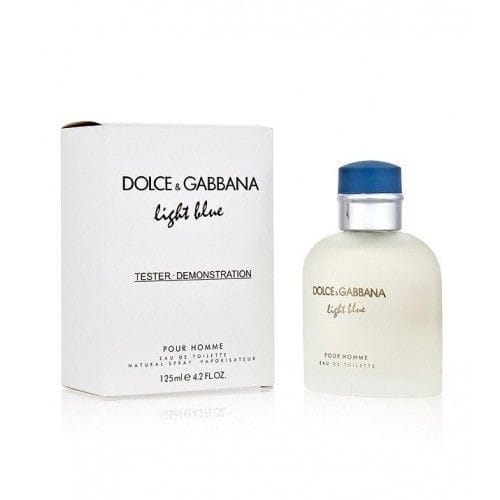 Dolce & Gabbana Light Blue Eau de Toilette 125ml / 4.2 oz Spray For Men - Tester with Cap - Image 1