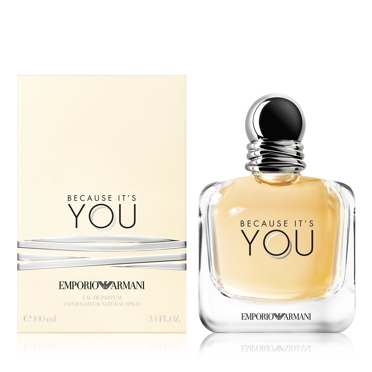 Emporio Armani Because It's You Eau de Parfum 100ml / 3.4 oz Spray For Women - New - Image 1