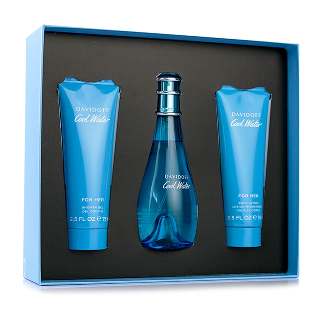 COOL WATER WOMAN 3PC SET, WOMEN'S GIFT SET, EDT