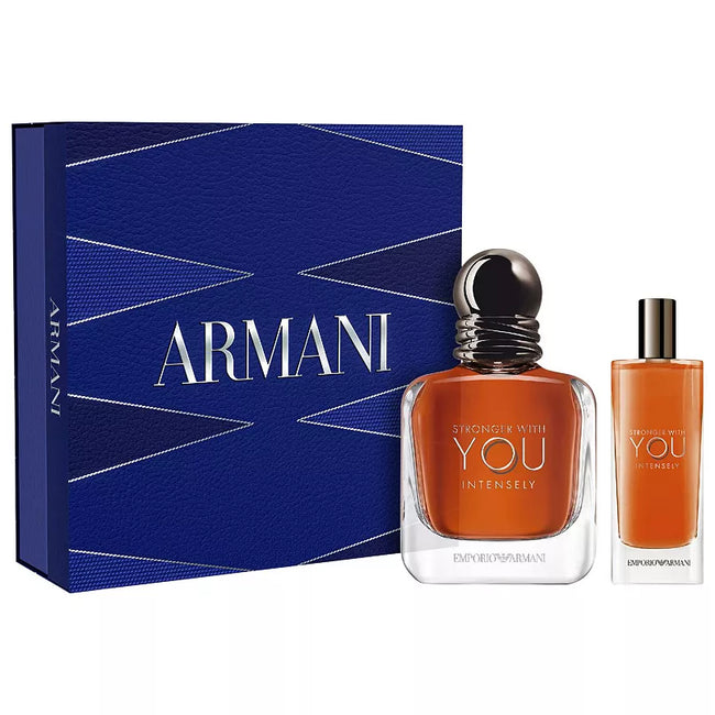 Emporio Armani Stronger with You Intensely Eau de Parfum 100ml / 3.4 oz Spray For Men - Gift Set - Image 1