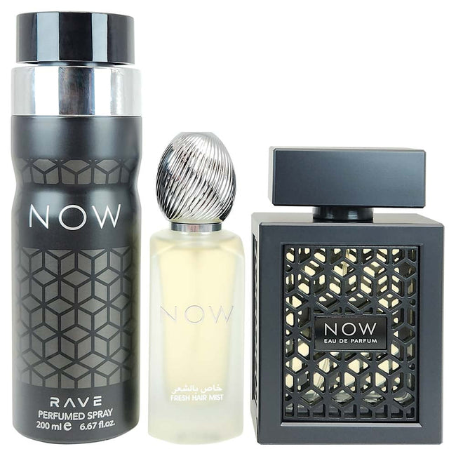 RAVE NOW WOMEN 3PC SET, WOMEN'S GIFT SET, EDP