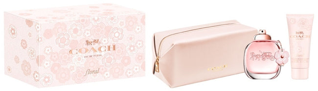 COACH NEW YORK FLORAL 3PC SET, WOMEN'S GIFT SET, EDP