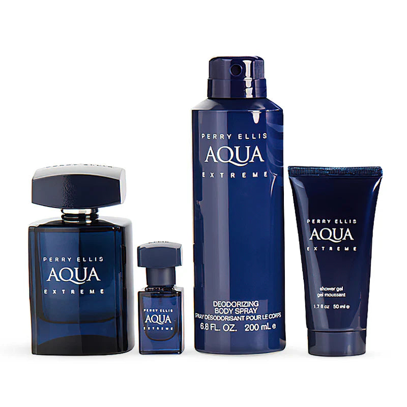 PERRY AQUA EXTREME 4PC, MEN'S GIFT SET, EDT