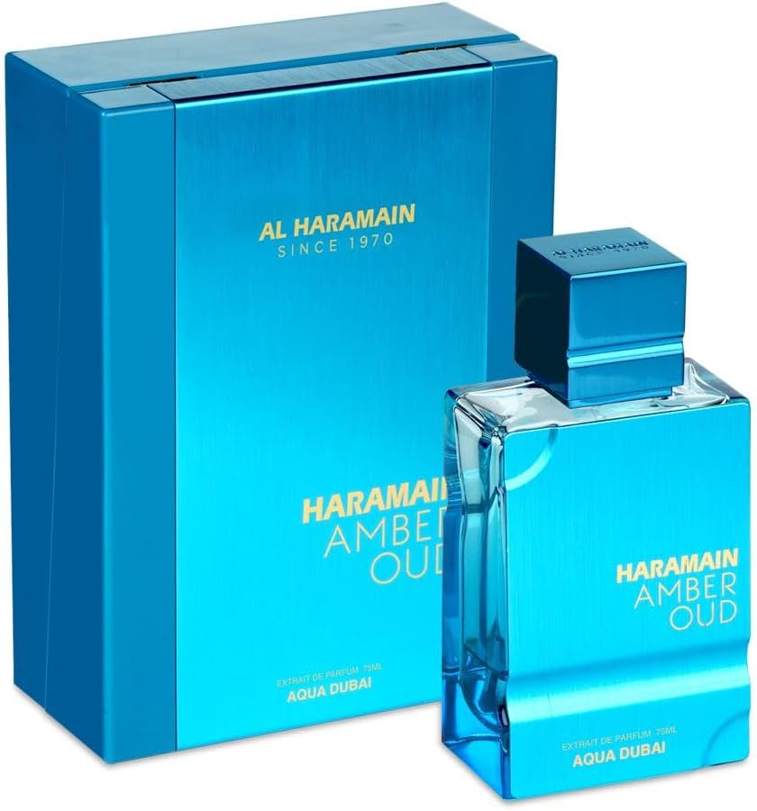 AL HARMAIN AMBER OUD AQUA DUBAI EXTRAIT 2.5OZ,MEN'S PERFUME, EDP