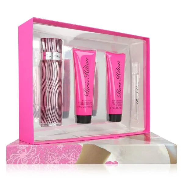 Paris Hilton Women 4pc Set 100m Eau de Parfum 100ml / 3.4 oz Spray For Women - New - Image 1