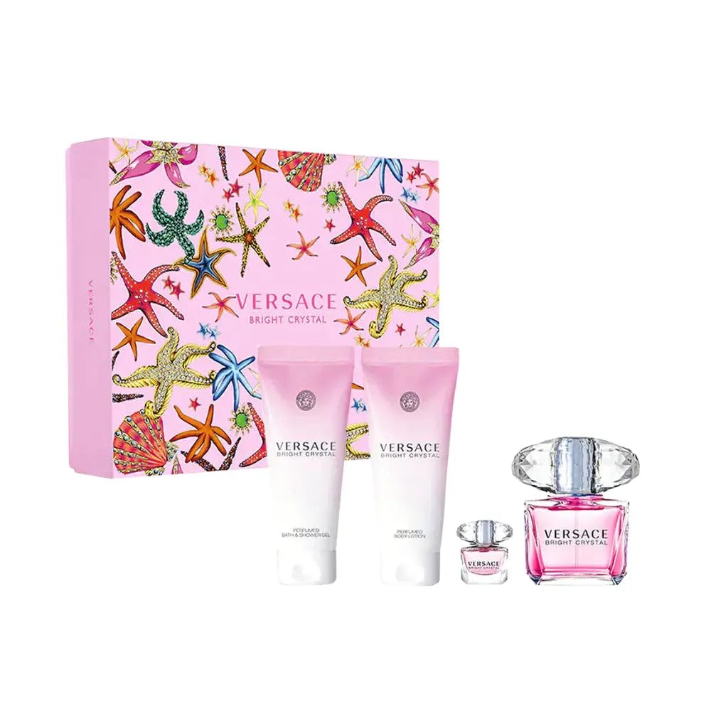 BRIGHT CRYSTAL 4PC SET, WOMEN'S GIFT SET, EDT