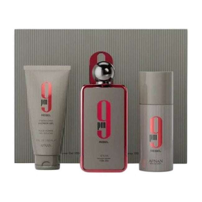 Afnan 9pm Rebel Eau de Parfum 5.0oz / 150ml Spray For Unisex - Gift Set - Image 1