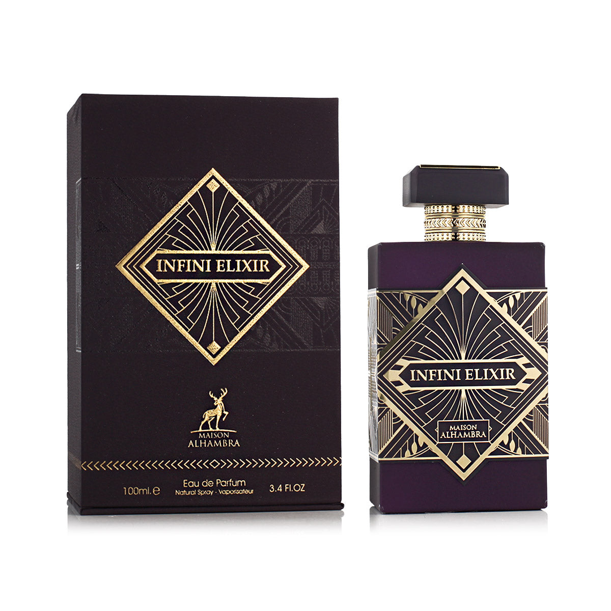 Maison Alhambra Infini Elixir Eau de Parfum 100ml / 3.4 oz Spray For Men - New - Image 1