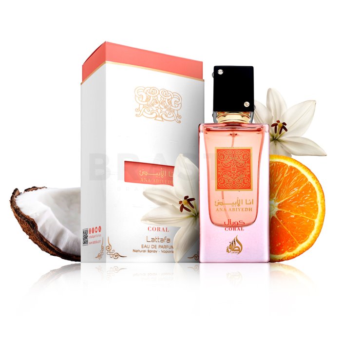 LATTAFA ANA ABIYEDH CORAL 2OZ, UNISEX PERFUME, EDP