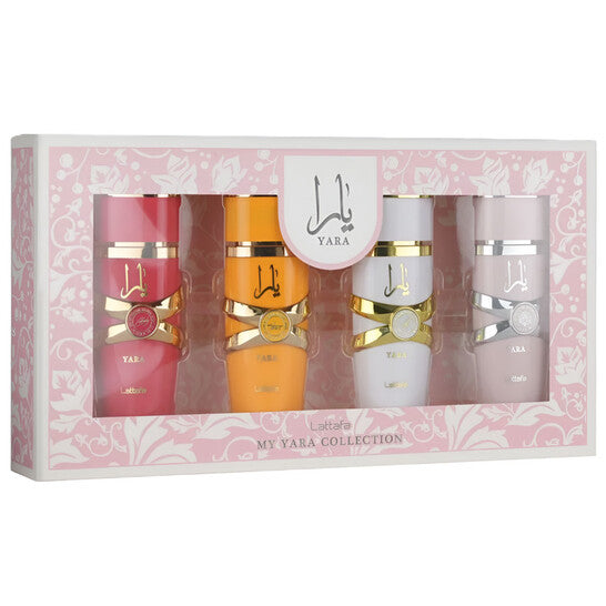 Lattafa My Yara COLLECTION-4 Pc Set 0.85 oz Each EDP Spr (yara + Yara Moi + Yara Tous + Yara Candy) Eau de Parfum 100ml / 3.4 oz Spray For Women - New - Image 1