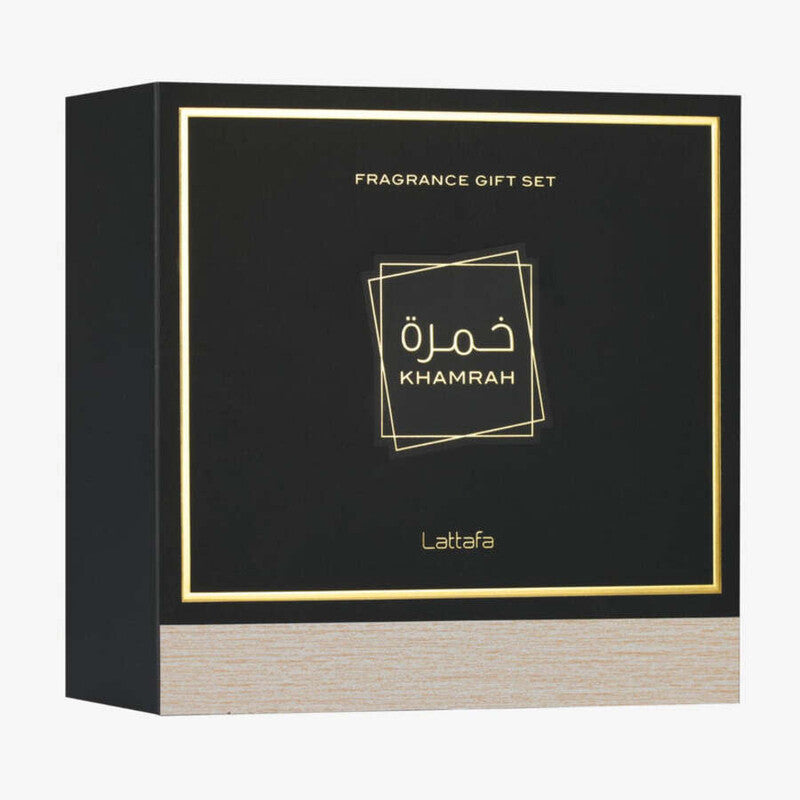 Lattafa Khamrah Eau de Parfum 100ml / 3.4 oz Spray For Unisex - Gift Set - Image 1
