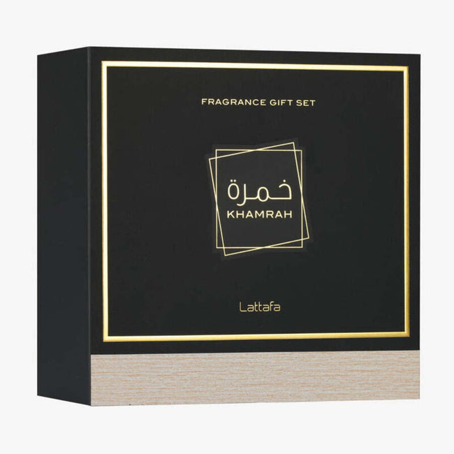 Lattafa Khamrah Eau de Parfum 100ml / 3.4 oz Spray For Unisex - Gift Set - Image 1