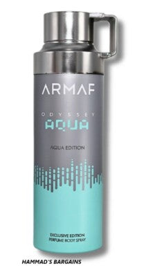 Armaf Odyssey Aqua Deo Spray 200ml / 6.7 oz Spray For Men - New - Image 1