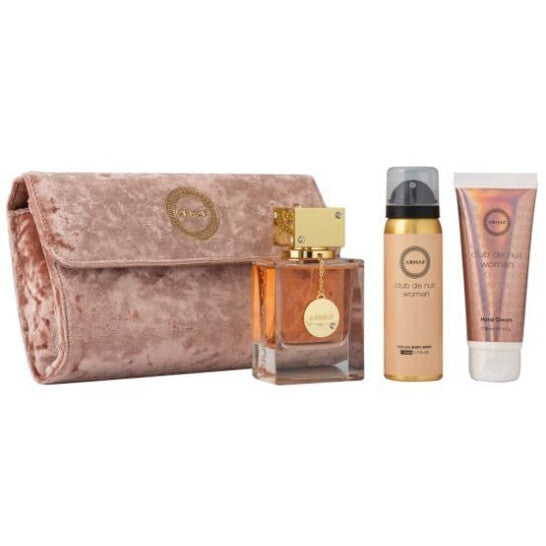 Armaf Armaf Club de Nuit Extrait de Parfum 70ml + Body Spray 50ml + Hand Cream 50ml + Pouch Parfum (extrait) 75ml / 2.5 oz Spray For Women - New - Image 1