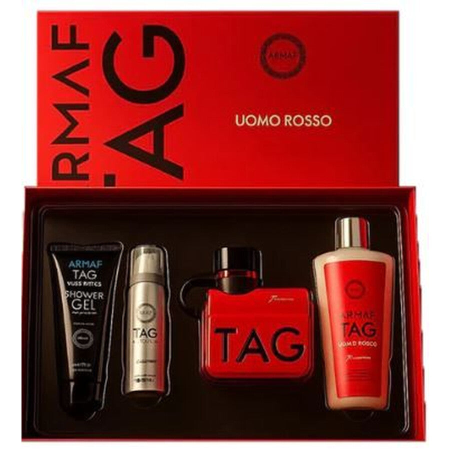 Armaf Tag Uomo Rosso Eau de Parfum 100ml / 3.4 oz Spray For Men - Gift Set - Image 1