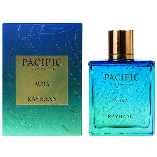 Rayhaan Pacific Aura Eau de Parfum 100ml / 3.4 oz Spray For Men - New - Image 1