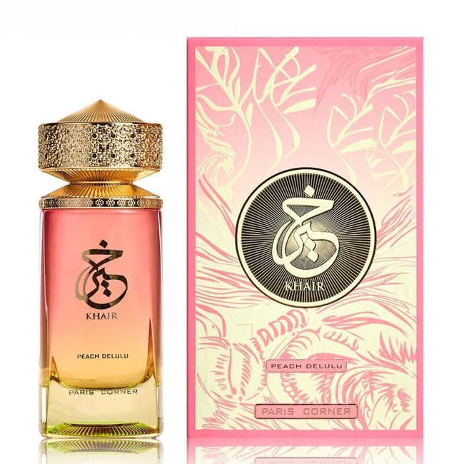 Paris Corner Khair Peach Delulu Eau de Parfum 100ml / 3.4 oz Spray For Women - New - Image 1