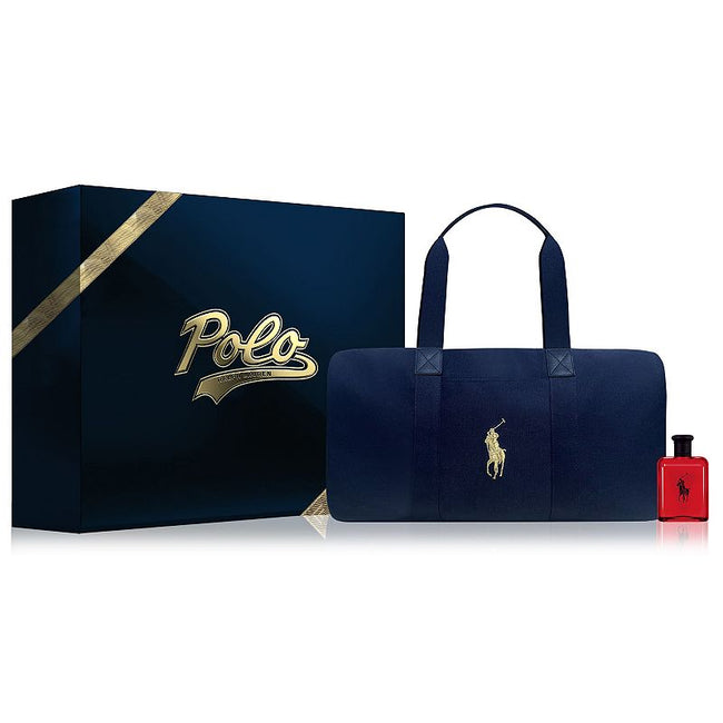 POLO RED 2PC SET, MEN'S GIFT SET