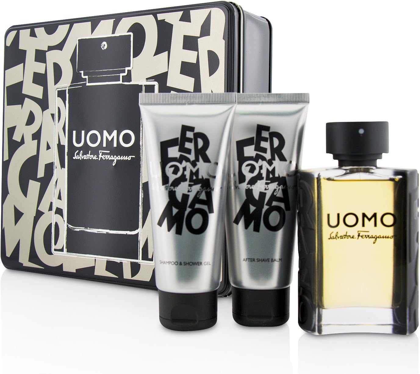 FERRAGAMO UOMO 3PC SET, MEN'S GIFT SET, EDT