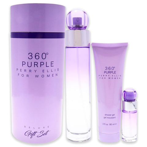 360 PURPLE 3PC SET, WOMEN'S GIFT SET, EDP