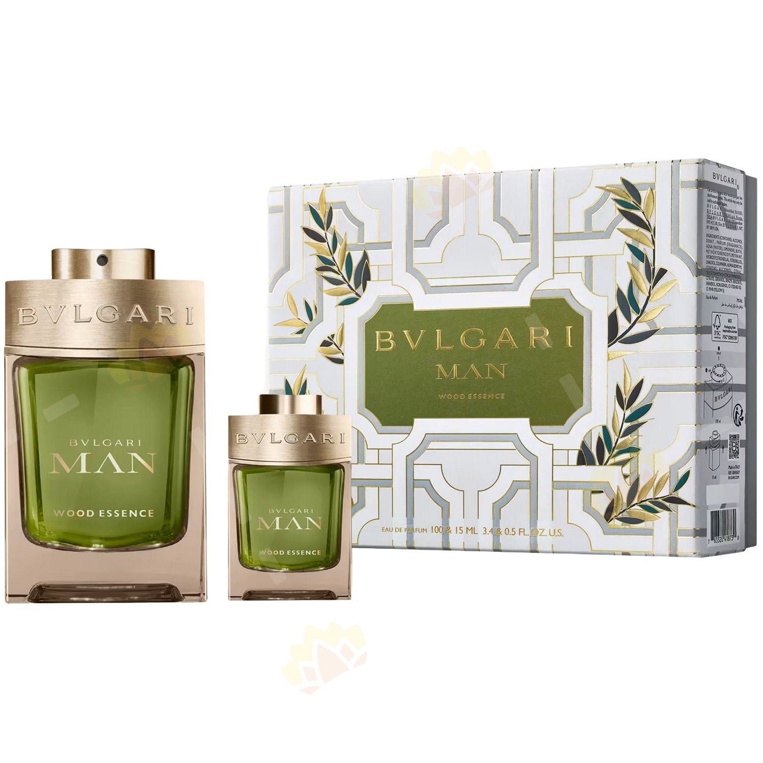 BVLGARI MAN WOOD ESSENC 2PC SET, MEN'S GIFT SET, EDP