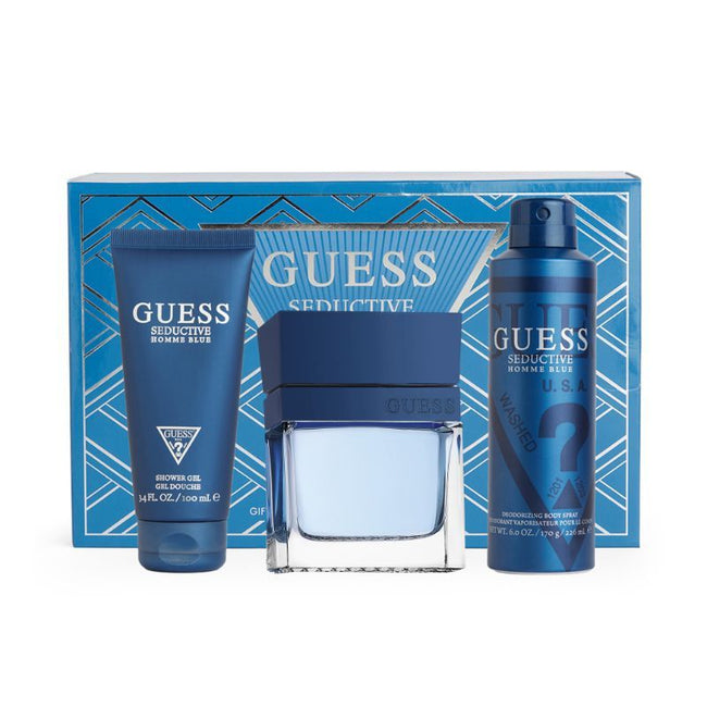 SEDUCTIVE BLUE 4PC SET, MEN'S GIFT SET, EDT