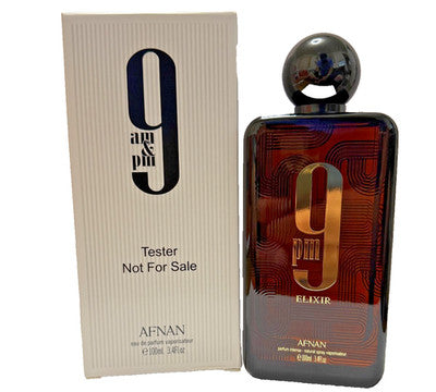 Afnan 9pm Elixir Intense Eau de Parfum 100ml / 3.4 oz Spray For Men - Tester with Cap - Image 1
