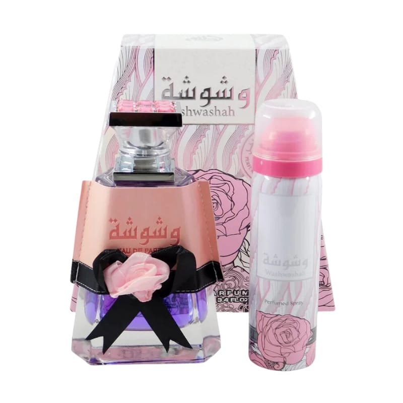 LATTAFA WASHWASHAH 2PC SET, WOMEN'S GIFT SET, EDP