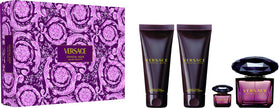 VERSACE CRYSTAL NOIR 4PC SET, WOMEN'S GIFT SET, EDP