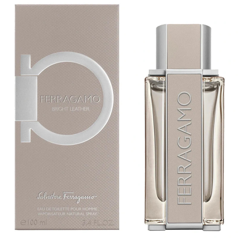 Salvatore Ferragamo Bright Leather Eau de Toilette 100ml / 3.4 oz Spray For Men - New - Image 1
