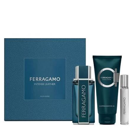 Salvatore Ferragamo Intense Leather Eau de Parfum 100ml / 3.4 oz Spray For Men - Gift Set - Image 1