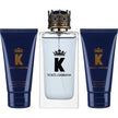 Dolce & Gabbana K- Eau de Toilette (100ml), After Shave Balm (50ml), and Shower Gel (50ml) Eau de Toilette 100ml / 3.4 oz Spray For Men - New - Image 1