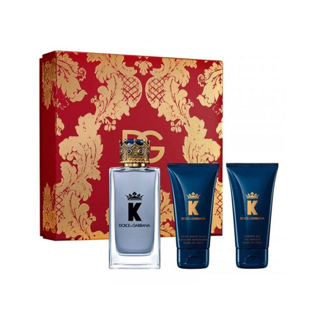 DOLCE & GABBANA K 3PC SET, MEN'S GIFT SET, EDP