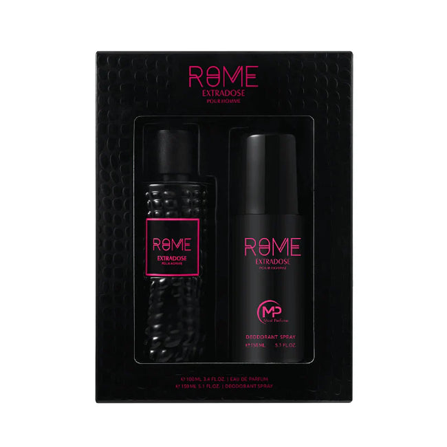 Bharara Bharara Mast Rome Extradose Men 2pc Set 100ml + Body Deodorant Spray Eau de Parfum 100ml / 3.4 oz Spray For Men - New - Image 1