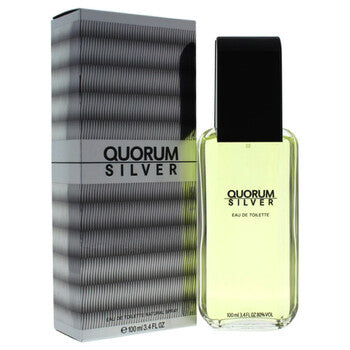 Puig Quorum Silver Eau de Toilette 100ml / 3.4 oz Spray For Men - New - Image 1