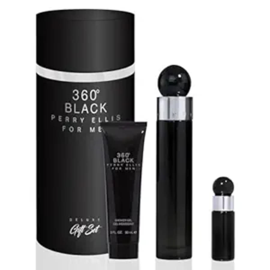 Perry Ellis 360 Black Eau de Toilette 100ml / 3.4 oz Spray For Men - Gift Set - Image 1