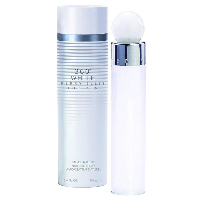 Perry Ellis 360 White Eau de Toilette 100ml / 3.4 oz Spray For Men - New - Image 1