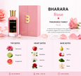 Bharara Rose Eau de Parfum 100ml / 3.4 oz Spray For Women - New