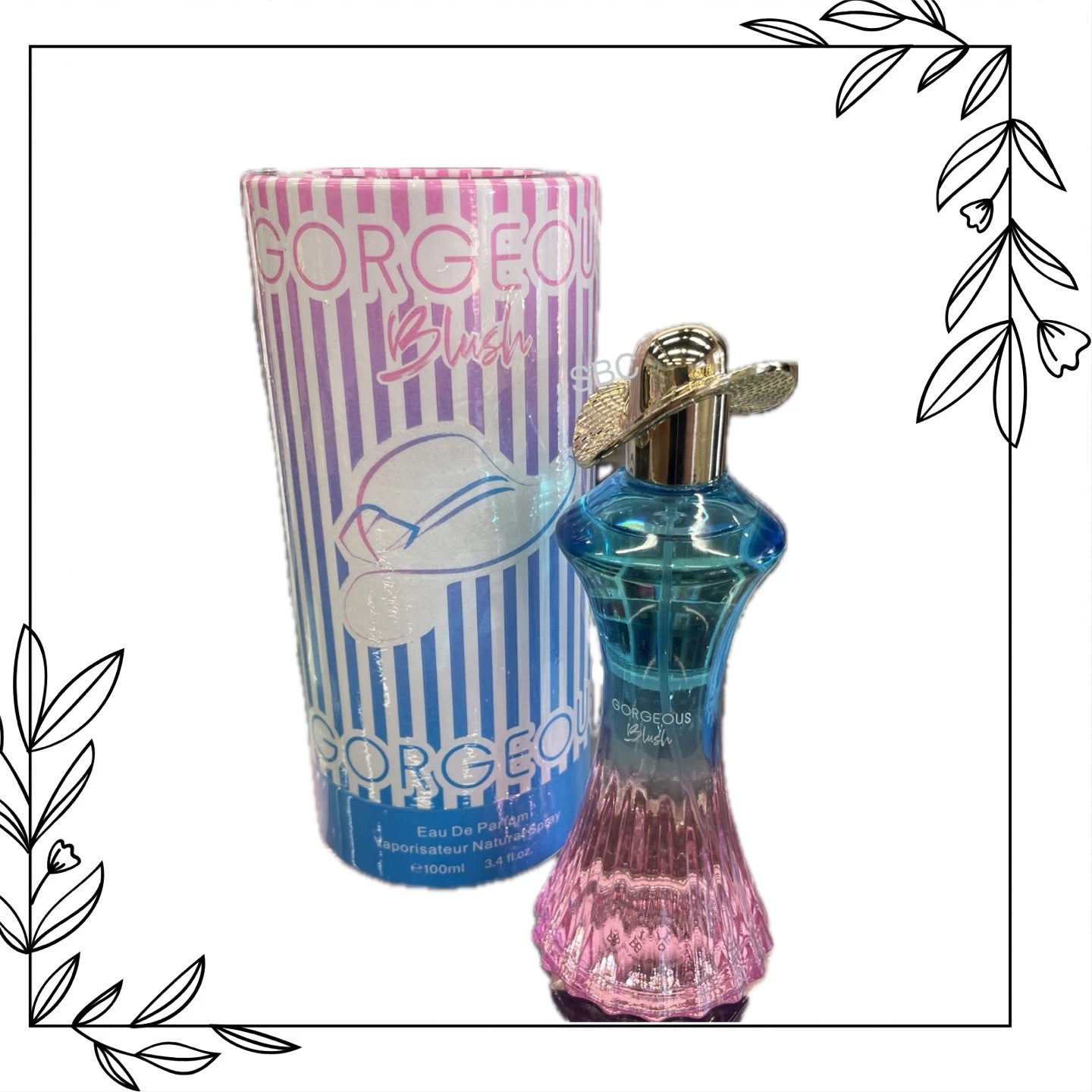 Bharara Gorgeous Blush Eau de Parfum 100ml / 3.4 oz Spray For Women - New - Image 1