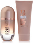 CAROLINA HERRERA 212 VIP ROSE 2PC SET, WOMEN'S GIFT SET, EDP