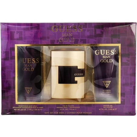 GUESS GOLD 3PC SET, MEN'S GIFT SET, EDT