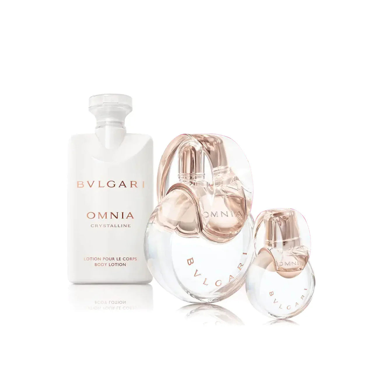 BVLGARI OMNIA CRYSTALLINE 3PC SET, WOMEN'S GIFT SET, EDT